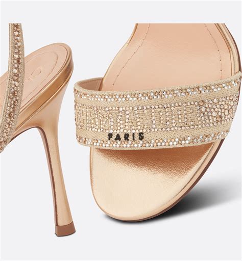 dior heels with gold stars on soles|Dway Heeled Sandal Gold.